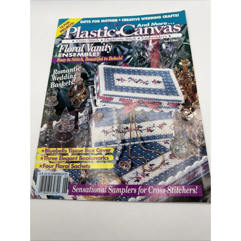 Vintage 1994 Plastic Canvas Crafts Magazine Complete‎ Year February-December